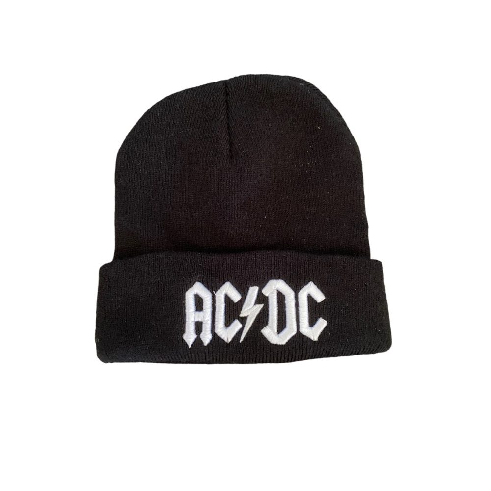 AC/DC Black Warm Beanie Preowned